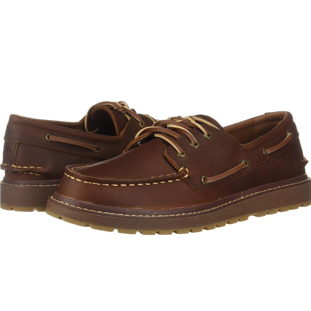 Sperey Twisted Lug Boat Shoe - Dark Brown - Boy's size 4 - Never worn